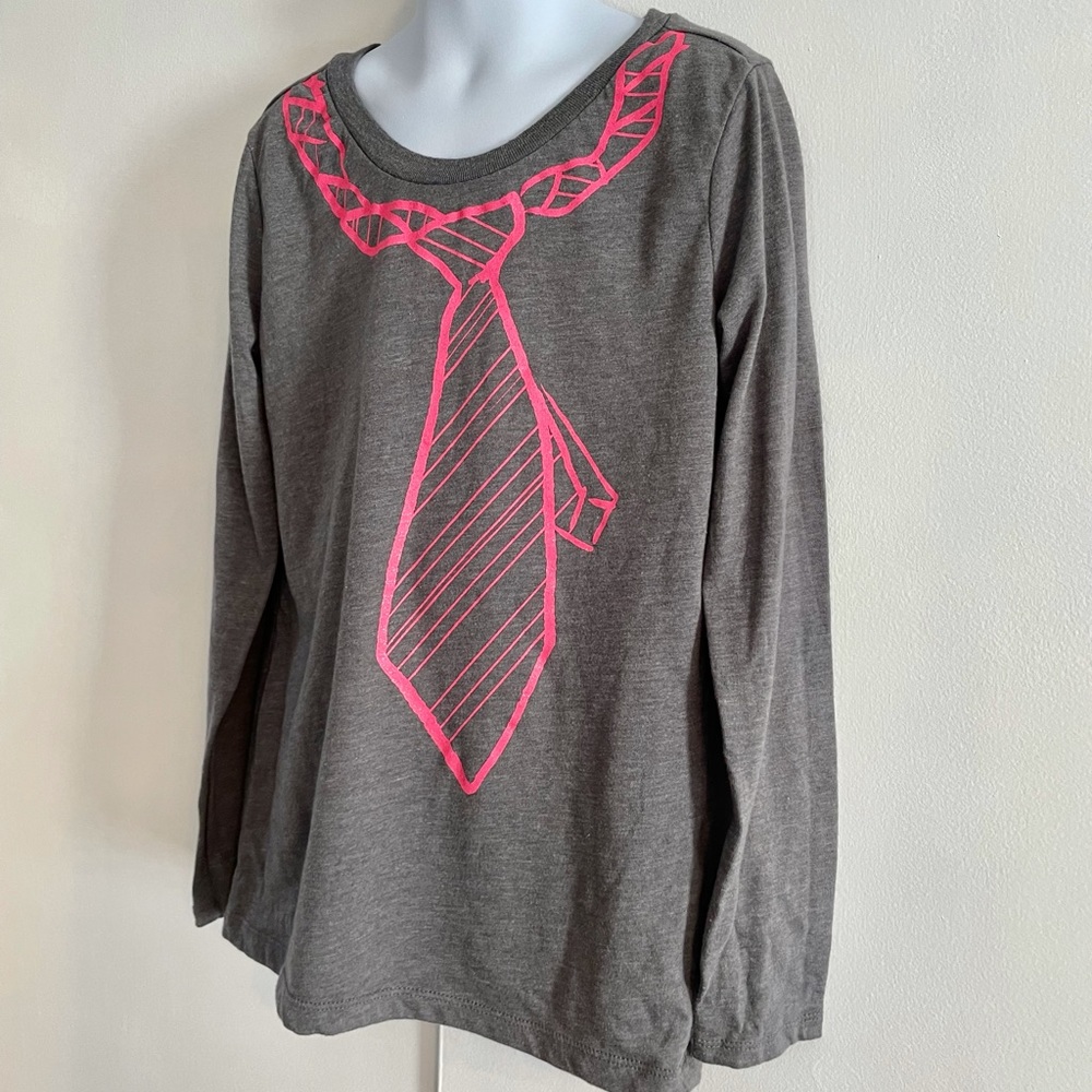 Girl’s Old Navy Tie Silhouette Graphic Tee Size M/8 - Picture 3 of 8